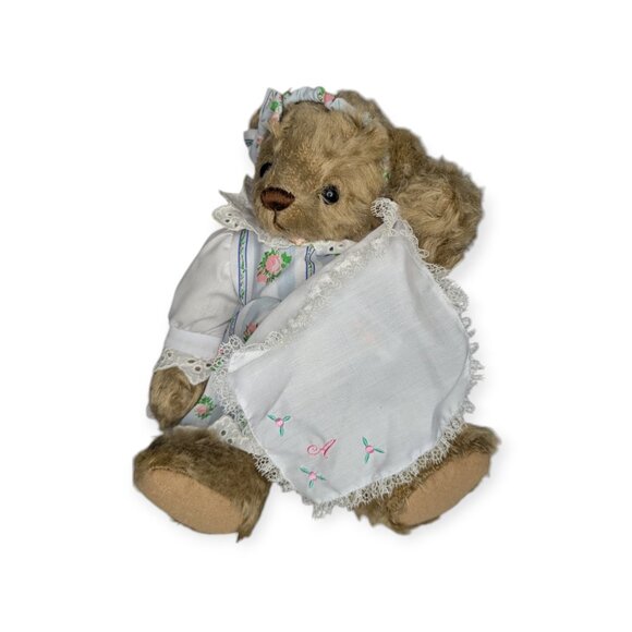Ashton Drake Abbie 11in Limited Edition Gallery Teddy Bear w/Handkerchief #1625 - Picture 2 of 15